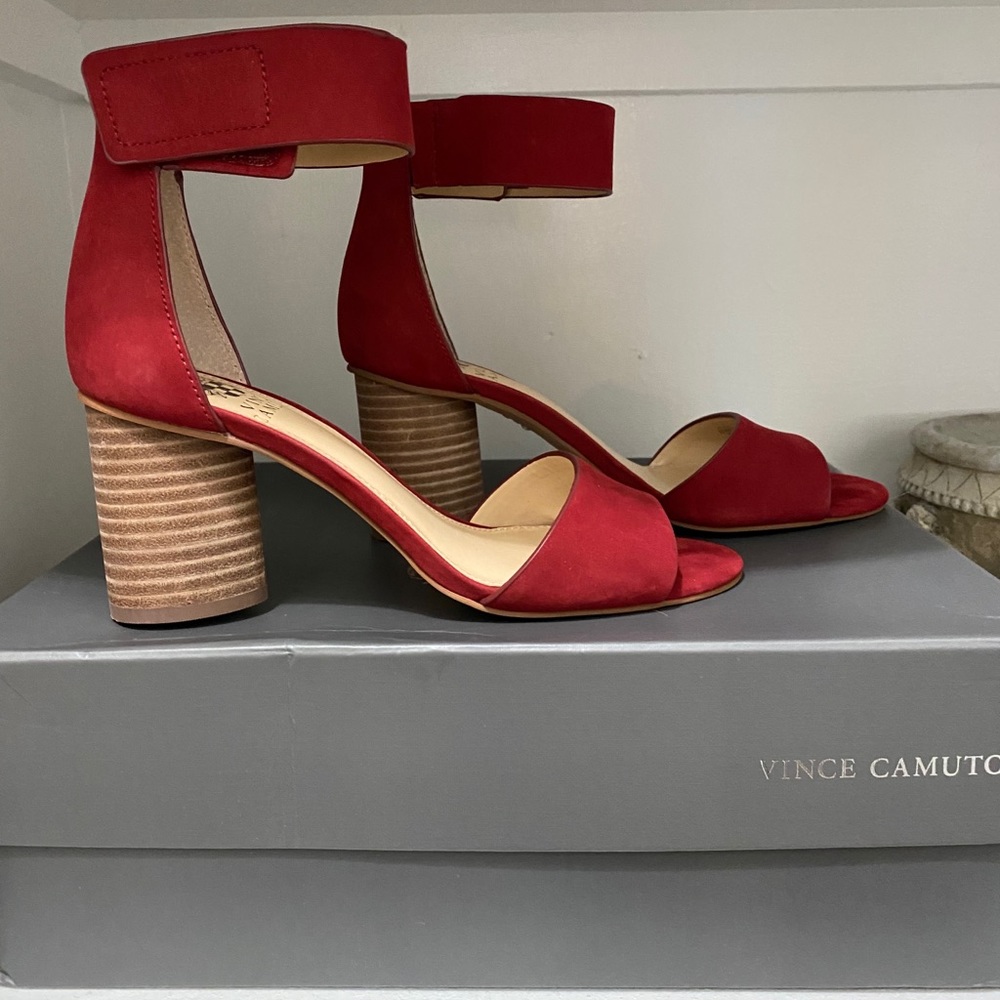 Vince Camuto Red Heels in box 6.5